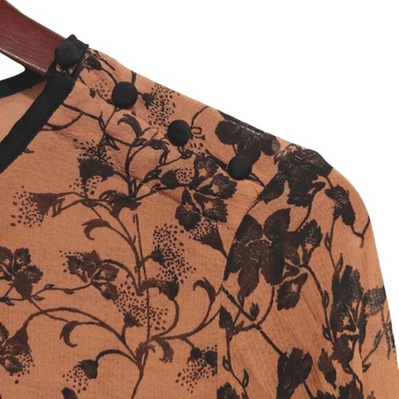 Urban Outfitters Top Size Small Floral Animal Print Bunny Rare - Picture 5 of 8